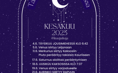 ASTROLOGINEN KATSAUS KESÄKUULLE 2023